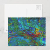Abstrakte Acryl-OM1 Postkarte (Vorne/Hinten)