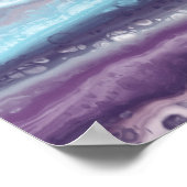 Abstrakte Acryl-Wandkunst Poster (Ecke)