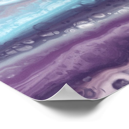 Abstrakte Acryl-Wandkunst Poster (Ecke)