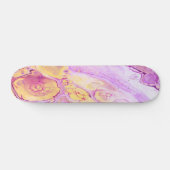 Abstrakte Acrylfarbe Hintergrund mit rosa Pulver Skateboard (Horizontal)