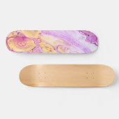 Abstrakte Acrylfarbe Hintergrund mit rosa Pulver Skateboard (Horizontal)
