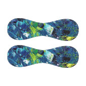 Abstrakte Acrylfarbe in Blau Baseball (Paneele)