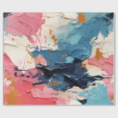 Abstrakte Acrylic Paint Splash Geschenkpapier (Flach)