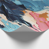 Abstrakte Acrylic Paint Splash Geschenkpapier (Ecke)