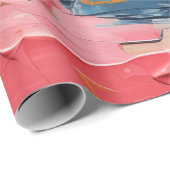 Abstrakte Acrylic Paint Splash Geschenkpapier (Rolleneckpunkt)