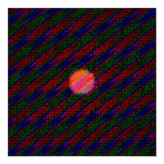 Abstrakte Acrylic Psychedelic Painting Poster (Vorderseite)