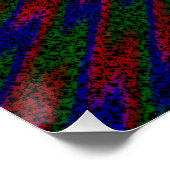 Abstrakte Acrylic Psychedelic Painting Poster (Ecke)