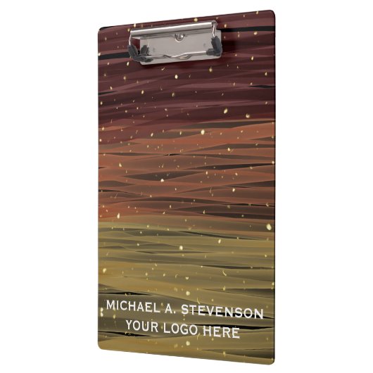 Abstrakte Acryllenstriche Klemmbrett (Links)