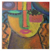 Abstrakte Acrylmalerei auf OSB nicht Gefragt Fliese (Vorderseite)