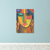 Abstrakte Acrylmalerei auf OSB nicht Gefragt Leinwanddruck (Insitu (Holzboden))