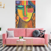 Abstrakte Acrylmalerei auf OSB nicht Gefragt Leinwanddruck (Insitu (Wohnzimmer))