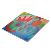 Abstrakte Acrylmalerei des Glücks Fliese (Seite)