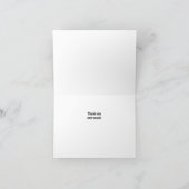 Abstrakte Acrylmalerei in Blues, Bräune und Gelb Dankeskarte (Innenseite)