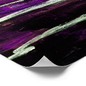 Abstrakte Acrylmalerei mit Blume Poster (Ecke)