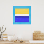 abstrakte Acrylmalerei Poster (Küche)