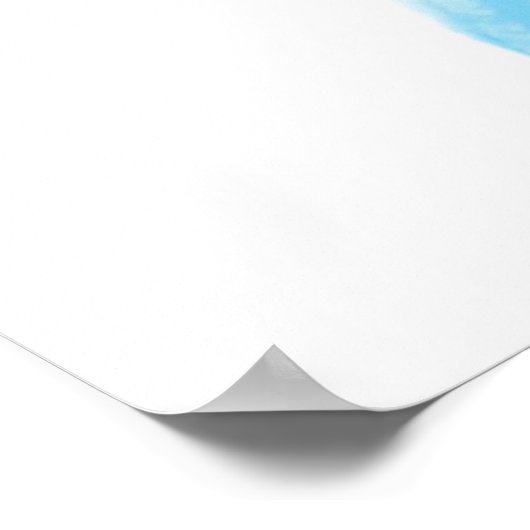 abstrakte Acrylmalerei Poster (Ecke)