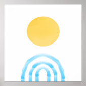 abstrakte Acrylmalerei Poster (Vorne)