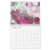 Abstrakte Acrylmalereien Art Calendar Kalender (Feb 2026)