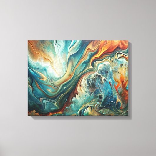 Abstrakte Acrylwerbung Leinwanddruck (Vorderseite)