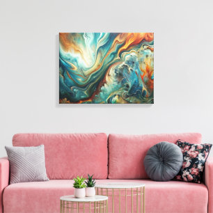 Abstrakte Acrylwerbung Leinwanddruck