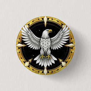 🦅Abstrakte Adlerflügel Geometrische Freiheit Button
