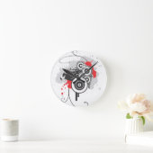 Abstrakte Adleruhr Runde Wanduhr (Zuhause)