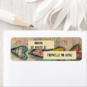 abstrakte Adressetiketten (Insitu)