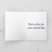 Abstrakte Affodis Geburtstag Karte (Innenseite)