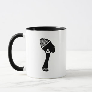 Abstrakte Afrikanerin Tasse