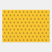 Abstrakte, afrikanische Art Drumming Silhouette Geschenkpapier Set (Vorderseite 3)