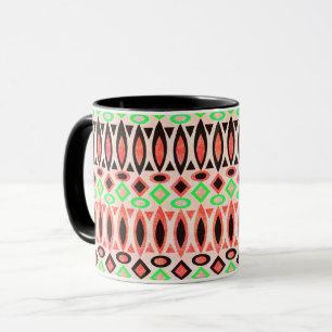 Abstrakte afrikanische ethnische traditionelle Ein Tasse