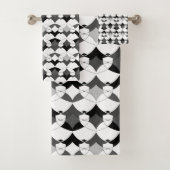 Abstrakte afrikanische Ethno Badhandtuch Set (Insitu)