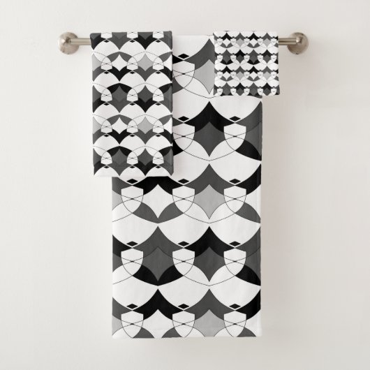 Abstrakte afrikanische Ethno Badhandtuch Set (Insitu)