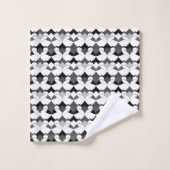 Abstrakte afrikanische Ethno Badhandtuch Set (Waschlappen)