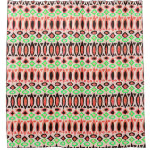 Abstrakte afrikanische Ethno-Tradition Duschvorhang (Vorderseite)