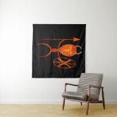 Abstrakte afrikanische indigene Kunst Wandteppich (Beispiel (Horizontal))