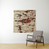 Abstrakte afrikanische indigene Kunst Wandteppich (Beispiel (Horizontal))