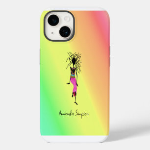 Abstrakte afrikanische Kunst iPhone 14 Hülle
