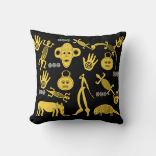 Abstrakte afrikanische Kunst Kissen