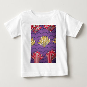 Abstrakte afrikanische Kunst: Lila Leidenschaftswe Baby T-shirt