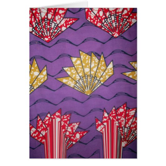 Abstrakte afrikanische Kunst: Lila Passionswellen (Vorne)