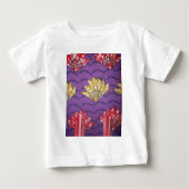 Abstrakte afrikanische Kunst: Lila Passionswellen Baby T-shirt (Vorderseite)
