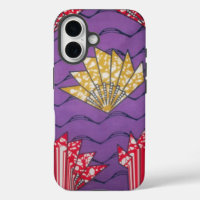 Abstrakte afrikanische Kunst: Lila Passionswellen.