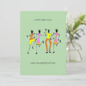 Abstrakte afrikanische Kunst Phantastisches Party  Karte (Stehend Vorderseite)