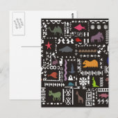 Abstrakte afrikanische Kunst Postkarte (Vorne/Hinten)