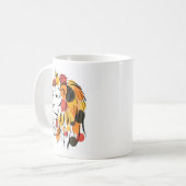Abstrakte afrikanische Lion Kaffeetasse (Vorderseite Links)