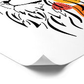 Abstrakte afrikanische Lion Poster (Ecke)