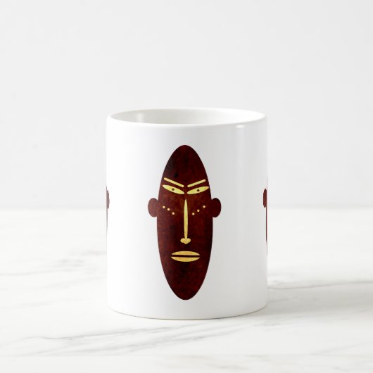 Abstrakte afrikanische moderne indigene Kunst Kaffeetasse (Mittel)