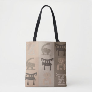 Abstrakte afrikanische moderne Ornamente Kunst Tasche