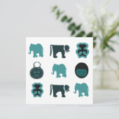 Abstrakte afrikanische Stammeskunst (Stehend Vorderseite)